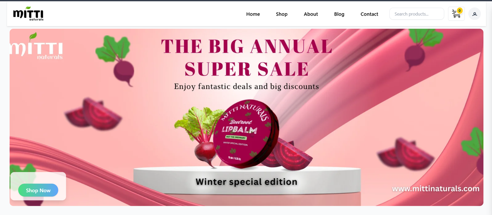 E-Commerce Store Layout